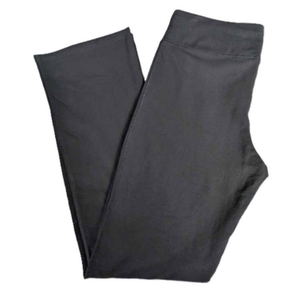 Ingreen Black Organic Cotton Ponte Activewear Pants Size L NWT